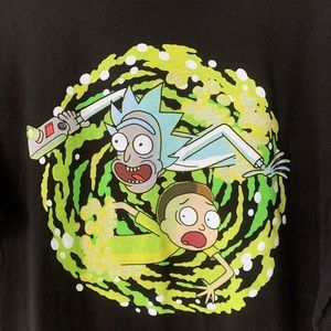 ADULT SWIM Rick & Morty S/S T-Shirt |‎ Black | Size Large